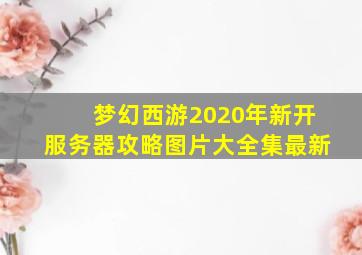 梦幻西游2020年新开服务器攻略图片大全集最新