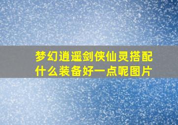 梦幻逍遥剑侠仙灵搭配什么装备好一点呢图片