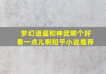 梦幻逍遥和神武哪个好看一点儿啊知乎小说推荐