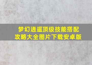 梦幻逍遥顶级技能搭配攻略大全图片下载安卓版