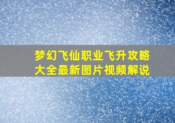 梦幻飞仙职业飞升攻略大全最新图片视频解说