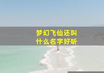 梦幻飞仙还叫什么名字好听