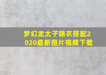 梦幻龙太子锦衣搭配2020最新图片视频下载