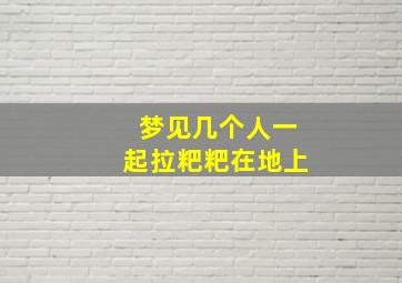 梦见几个人一起拉粑粑在地上