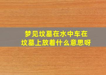 梦见坟墓在水中车在坟墓上放着什么意思呀