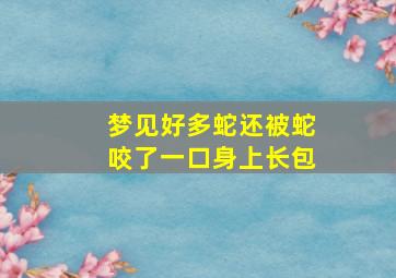 梦见好多蛇还被蛇咬了一口身上长包