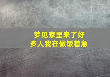 梦见家里来了好多人我在做饭着急