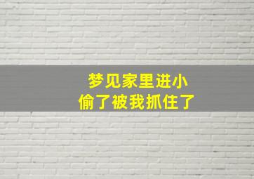 梦见家里进小偷了被我抓住了