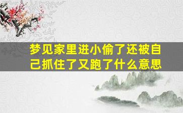 梦见家里进小偷了还被自己抓住了又跑了什么意思