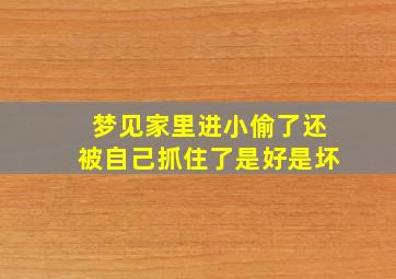 梦见家里进小偷了还被自己抓住了是好是坏