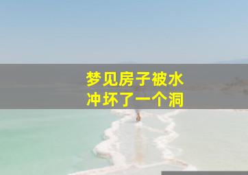 梦见房子被水冲坏了一个洞