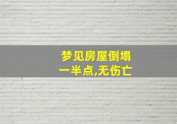 梦见房屋倒塌一半点,无伤亡