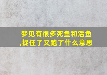 梦见有很多死鱼和活鱼,捉住了又跑了什么意思