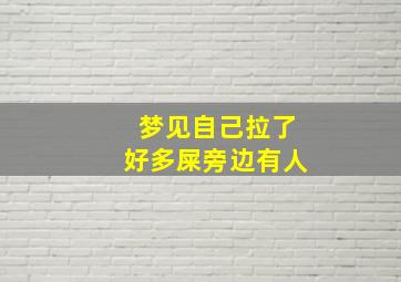 梦见自己拉了好多屎旁边有人