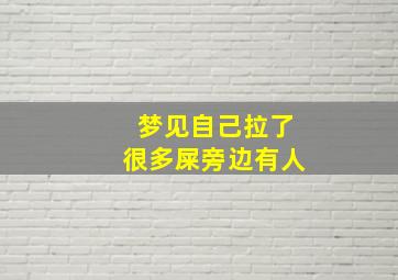 梦见自己拉了很多屎旁边有人