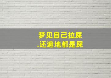 梦见自己拉屎.还遍地都是屎