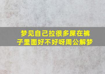 梦见自己拉很多屎在裤子里面好不好呀周公解梦