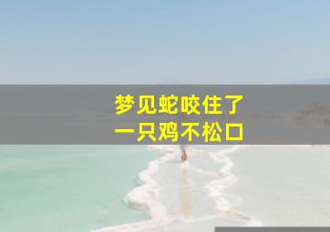 梦见蛇咬住了一只鸡不松口