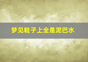 梦见鞋子上全是泥巴水