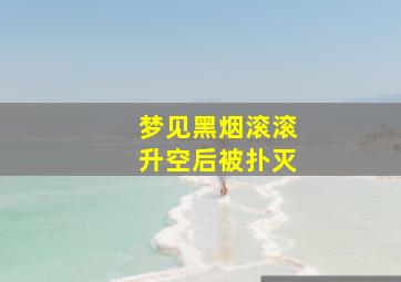 梦见黑烟滚滚升空后被扑灭