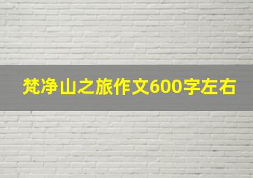 梵净山之旅作文600字左右