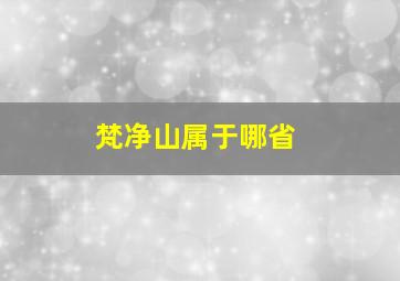 梵净山属于哪省