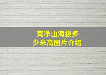 梵净山海拔多少米高图片介绍