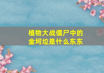 植物大战僵尸中的金坷垃是什么东东