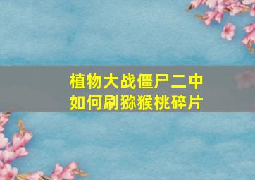 植物大战僵尸二中如何刷猕猴桃碎片