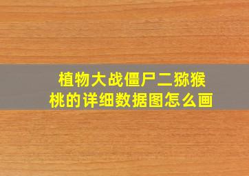 植物大战僵尸二猕猴桃的详细数据图怎么画