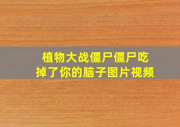 植物大战僵尸僵尸吃掉了你的脑子图片视频