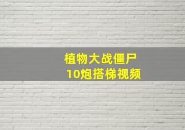 植物大战僵尸10炮搭梯视频