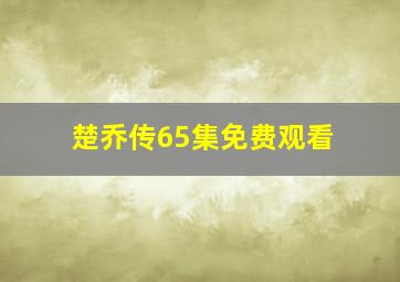 楚乔传65集免费观看