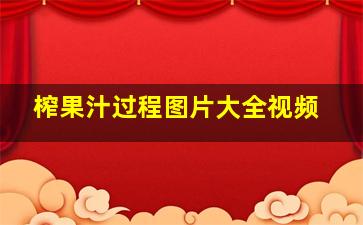 榨果汁过程图片大全视频