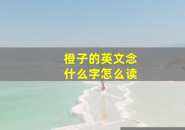 橙子的英文念什么字怎么读