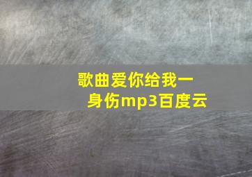 歌曲爱你给我一身伤mp3百度云