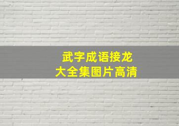 武字成语接龙大全集图片高清