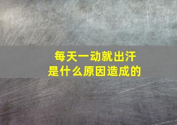 每天一动就出汗是什么原因造成的