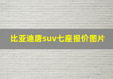 比亚迪唐suv七座报价图片