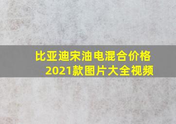 比亚迪宋油电混合价格2021款图片大全视频