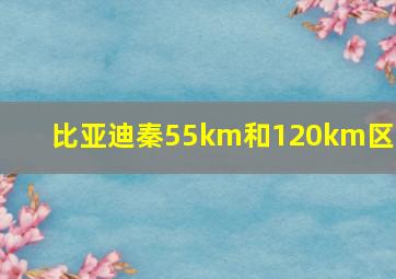 比亚迪秦55km和120km区别