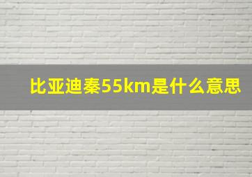 比亚迪秦55km是什么意思