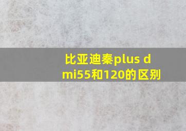 比亚迪秦plus dmi55和120的区别