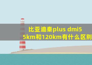 比亚迪秦plus dmi55km和120km有什么区别