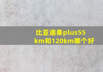 比亚迪秦plus55km和120km哪个好