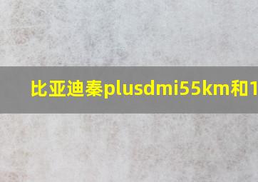 比亚迪秦plusdmi55km和120km