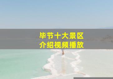 毕节十大景区介绍视频播放