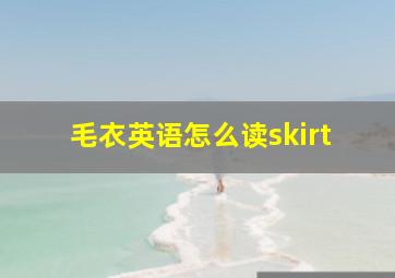 毛衣英语怎么读skirt