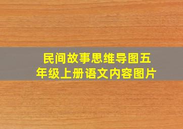 民间故事思维导图五年级上册语文内容图片