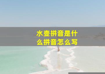 水壶拼音是什么拼音怎么写